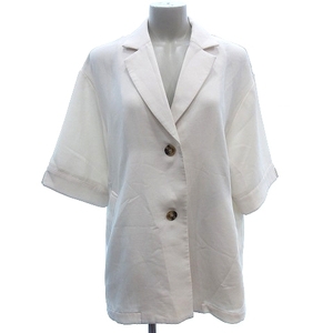  Moussy moussy tailored jacket single oversize . minute sleeve F ivory white white /AU lady's 