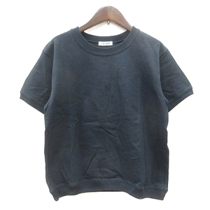 アーバンリサーチ ドアーズ URBAN RESEARCH DOORS FORK&SPOON カットソー Tシャツ クルーネック 半袖 One 黒 ブラック /MN レディース