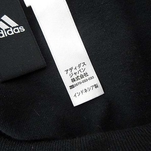 アディダス adidas Tシャツ ビッグ ロゴ プリント コットン クルーネック 半袖 M 黒 ブラック 白 ホワイト 国内正規品 レディースの画像5