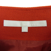 ノーリーズ Nolley's sophi フレアスカート ひざ丈 無地 ウエストベルト付き ウール 36 赤 レッド /YS3 レディース_画像5