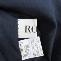 ロペ ROPE フレアスカート ロング丈 リボン付き 無地 36 紺 ネイビー /FF22 レディース_画像5