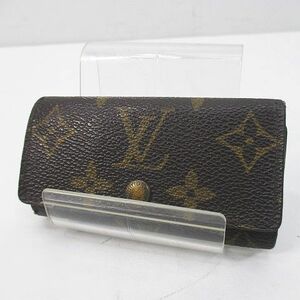 ルイヴィトン LOUIS VUITTON キーケース ミュルティクレ4 M62631 モノグラム ブラウン 茶系 フランス製 メンズ レディース