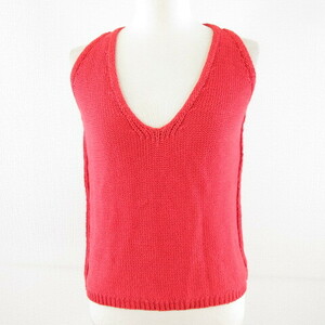 United Colors of Benetton United Colors of Benetton вязаная майка V -NECK RED XS *A426 LADES