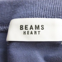 ビームスハート BEAMS HEART カットソー 長袖 モックネック 薄手 バックプリント 青 ブルー トップス /BT レディース_画像7