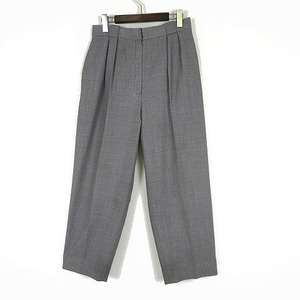  Christian Dior Christian Dior pants slacks tuck wide pants center Press LL gray black black large size 