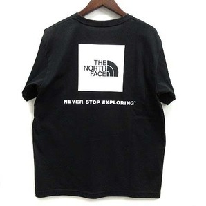 ザノースフェイス THE NORTH FACE バックスクエアロゴ Tシャツ 半袖 クルーネック Back Square Logo Tee NT32144 ブラック 黒 XL メンズの画像1