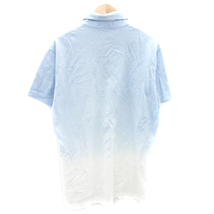 エポカ ウォモ EPOCA UOMO ポロシャツ 半袖 ポロカラー グラデーション ラインストーン 46 ライトブルー 水色 /YM41 メンズ_画像2