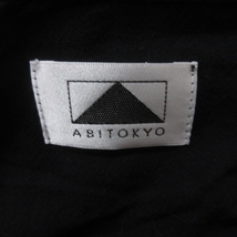 ABITOKYO シャツワンピース Aライン ロング 長袖 0 黒 ブラック /RT レディース_画像5