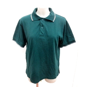 ko-encoen polo-shirt short sleeves M green green /RT lady's 