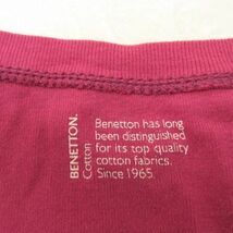 ユナイテッド・カラーズ・オブ・ベネトン UNITED COLORS OF BENETTON カットソー 半袖 紫 S *A521 レディース_画像3