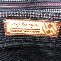 未使用品 カンサイ ヤマモト KANSAI YAMAMOTO ポロシャツ 長袖 総柄 M 黒 ブラック /RT メンズ_画像5