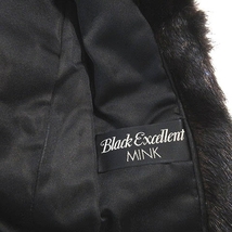 ミンク ファーコート 毛皮 Black Excellent MINK ハーフ丈 茶 ブラウン ■GY18 レディース_画像4