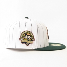 ニューエラ NEW ERA 59FIFTY MLB ヒューストン・アストロズ ピンストライプ 45TH ANNIVERSARY ホワイト グリーン 7 3/8 58.7cm メンズ_画像5