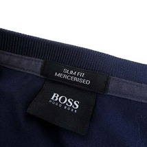 ヒューゴボス HUGO BOSS Tシャツ カットソー スリムフィット 半袖 クルーネック XL 紺 ネイビー 国内正規品 メンズ_画像4