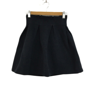  emo daEMODA skirt flair pcs shape Mini tuck high waist plain S black black lady's 