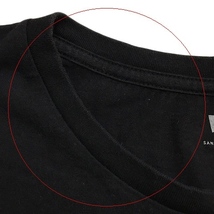 リーバイス Levi's Tシャツ カットソー プルオーバー クルーネック ロゴ プリント M 黒 赤 ブラック レッド レディース_画像6