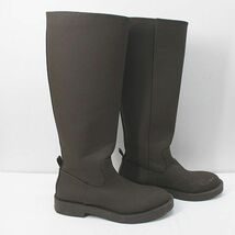 ザラ ZARA レインブーツ 長靴 40 ブラウン 茶 レディース_画像4