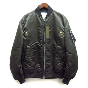 サカイ sacai 2023AW ナイロン ツイル ブルゾン MA-1 Nylon Twill Blouson SCM-051 カーキ 1 メンズ