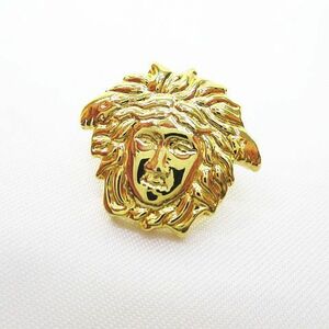 ジャンニヴェルサーチ ヴェルサーチェ GIANNI VERSACE メデューサ メドューサ ピンブローチ ゴールド系 ピンズ アクセサリー メンズ レディ