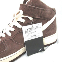 未使用品 ナイキ NIKE Air Force 1 Mid 07 QS Chocolate DM0107-200 US8 26cm エアフォース1 ミッド 07 QS チョコレート スニーカー 靴 茶_画像4