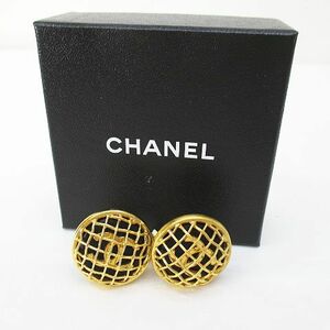 シャネル CHANEL 95A CCマーク イヤリング ゴールド系 ココマーク クリップ式 アクセサリー フランス製 レディース