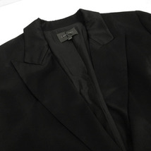 シーケーカルバンクライン ck Calvin Klein ジャケット アウター ピークドラペル シャイニー 光沢 ブラック 黒 6 レディース_画像2