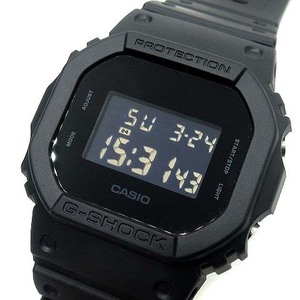 カシオ ジーショック CASIO G-SHOCK ソリッドカラーズ デジタル ウォッチ 腕時計 DW-5600UBB-1JF オールブラック 黒 新品同様 メンズ