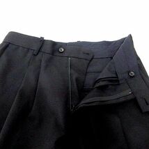 シュタイン stein 21AW 美品 WIDE TAPERED TROUSERS ワイド テーパード トラウザーズパンツ ウール st.278-1 M 無地 黒 ブラック メンズ_画像4