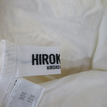ヒロコビス HIROKO BIS カットソー 長袖 ラウンドネック フリル 9 オフホワイト /YK21 ■MO レディース_画像4