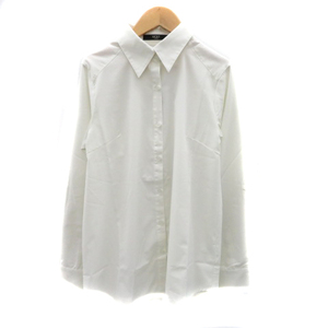  Vicky VICKY shirt blouse long sleeve plain oversize 2 eggshell white /YK25 #MO lady's 