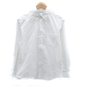  green lable lilac comb ng United Arrows casual shirt button down long sleeve plain S eggshell white men's 