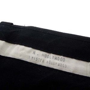 ミスターハリウッド N.HOOLYWOOD 17SS ハーフパンツ ショートパンツ 絹 シルク ウールギャバ L 40 黒 ブラック 美品 271-PT08の画像7