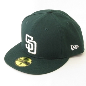 ニューエラ NEW ERA 59FIFTY MLB サンディエゴ パドレス キャップ ダークグリーン ホワイト 8 63.5cm 帽子 メンズ