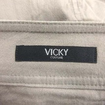 ビッキー VICKY ワイドパンツ ロング ストレッチ 麻混 リネン混 1 ベージュ /CT ■MO レディース_画像5