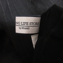 ビーミングバイビームス B:MING LIFE STORE by BEAMS シャツ ブラウス プルオーバー ストライプ 半袖 ONE 黒 ブラック /YI レディース_画像6