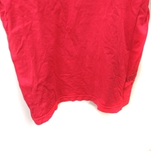 アディダス adidas Tシャツ カットソー 半袖 S-M 赤 レッド /YI メンズ_画像3