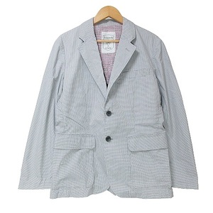 ASHWORTH Ashworth beautiful goods tailored jacket golf wear check single 2B unlined in the back M gray series #GY08 X men's 