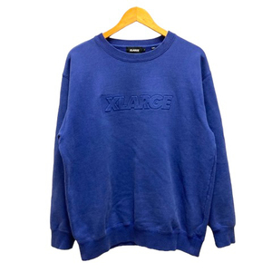  XLarge X-LARGE sweatshirt sweat crew neck cotton Logo long sleeve L blue b lumen z