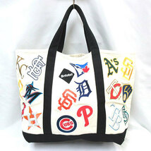 エフシーレアルブリストル F.C.Real Bristol FCRB 21AW MLB TOUR ALL TEAM GROCERY TOTE メジャーリーグ オール チーム グロサリー トート_画像2