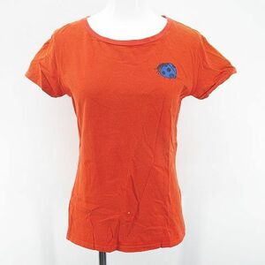 ザノースフェイス THE NORTH FACE ATW32017 半袖 Tシャツ カットソー グラフィック M オレンジ系 プリント 綿 コットン レディース