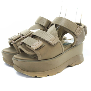  Snidel snidel emmi sneakers sole sandals strap thickness bottom 38 23.5-24cm tea color Brown /SR21 lady's 