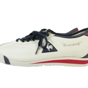 ルコックスポルティフ le coq sportif スニーカー シューズ ローカット ロゴ ホワイト ネイビー レッド size24.0cm QQQ レディースの画像2