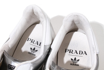 30cm PRADA × adidas プラダ アディダス SUPERSTAR 'Metallic Silver' スーパースター メタリックシルバー US12 FX4546 /◆ メンズ_画像6