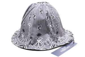 L 未使用品 2023AW CHALLENGER チャレンジャー REVERSIBLE BANDANA HAT リバーシブル バンダナハット GRAY グレー CLG-AC023-037 /■In2 メ