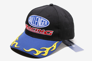 未使用品 2023AW CHALLENGER チャレンジャー RACING CAP ロゴキャップ BLUE×BLACK ブルー ブラック CLG-AC023-032 /■In2 メンズ