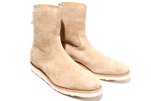 42(28.0cm) 未使用品 MINEDENIM マインデニム Suede Leather Back Zip Boots スエードレザー バックジップ ブーツ BEG ベージュ MGK-003 /_画像2