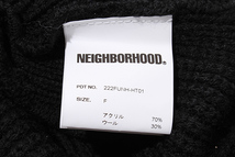 2022AW NEIGHBORHOOD ネイバーフッド JP BEANIE ビーニー ニット帽 F BLACK ブラック 222FUNH-HT01 /● メンズ_画像3