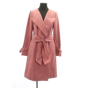  Apuweiser-riche Apuweiser-riche 2way trench coat spring coat no color belt attaching 1 pink /MY #OS lady's 