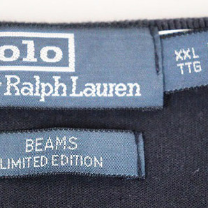 ビームス BEAMS × POLO RALPH LAUREN T-SHIRT NAVY XXL ポロ ラルフローレン 別注 Tシャツ ネイビー 胸ポケット 【ブランド古着ベクトル】の画像5