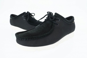  Clarks clarks Wallabee GTX Black Canvaswala Be парусиновые туфли ботинки Gore-Tex 26149449 8.5 чёрный черный бренд б/у одежда 